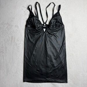 Current Mood Strappy Slip Black Mini Dress Women’s Size Medium